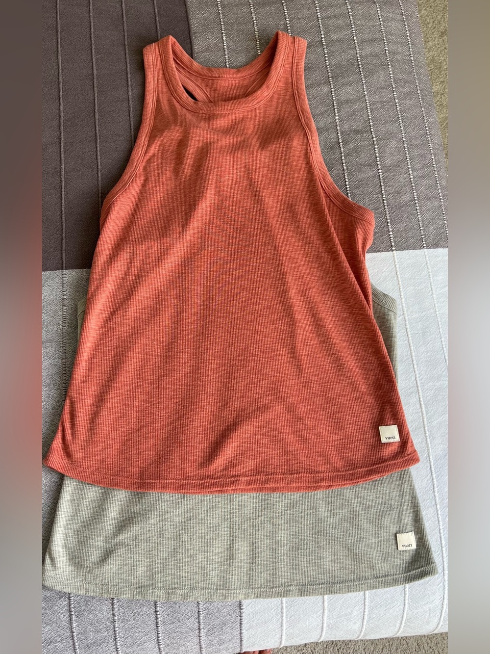 Vuori Women's Coral Ribbed Tank Top, size M